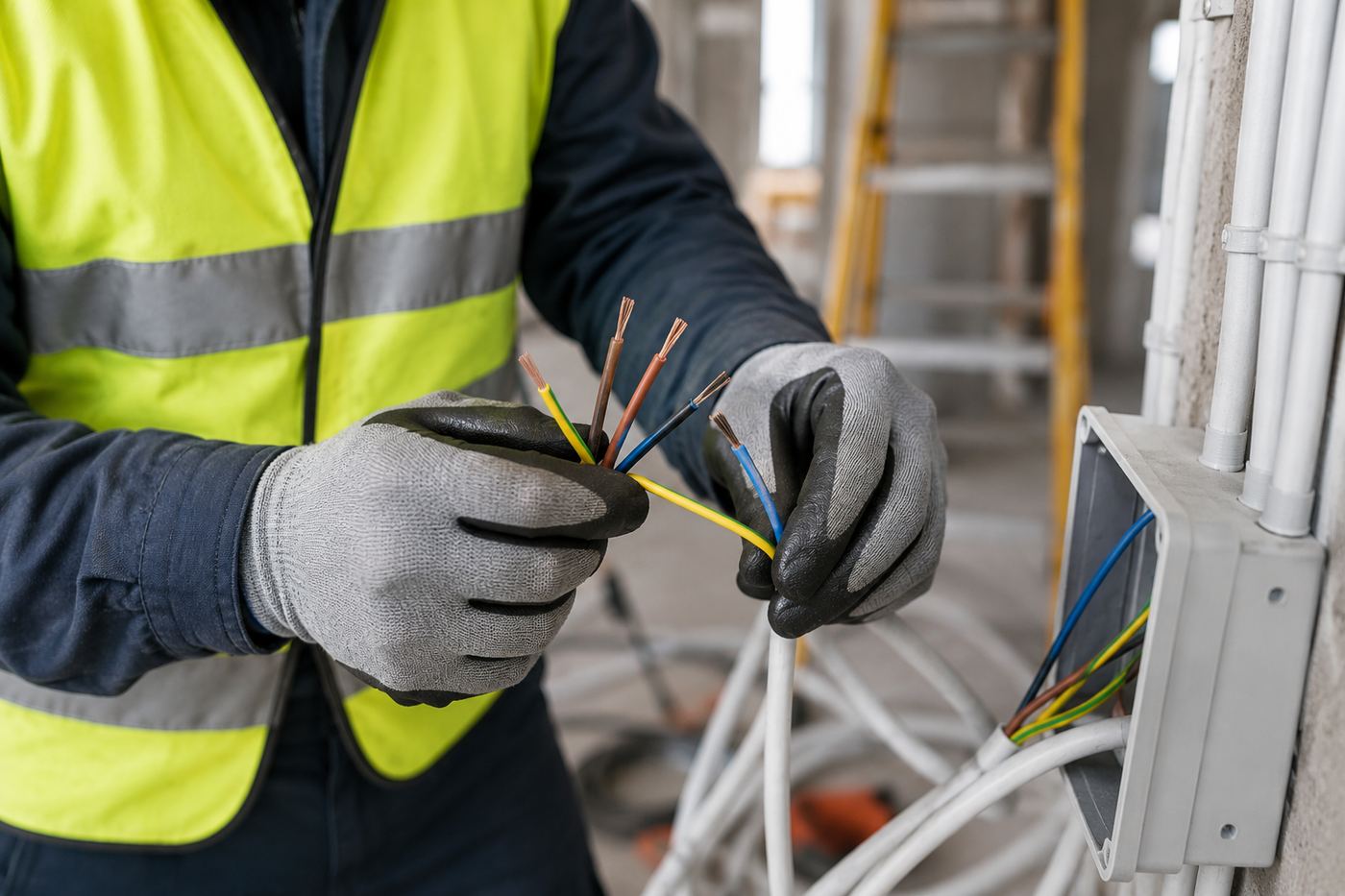 Installation électrique neuve dans une habitation